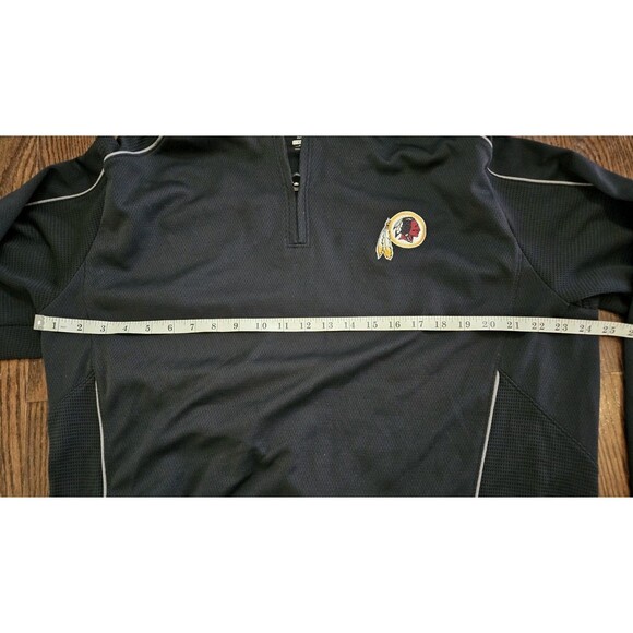 Washington Redskins Cutter and Buck CB Drytec 1/4 Zip Pullover Jacket XL Black - Picture 6 of 8